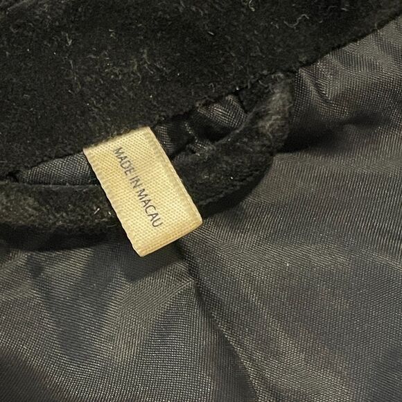 ~ Mens 40 Juicy Couture Velvet Blazer** Black Lined Flap Pockets 2 button Notch - Picture 14 of 15